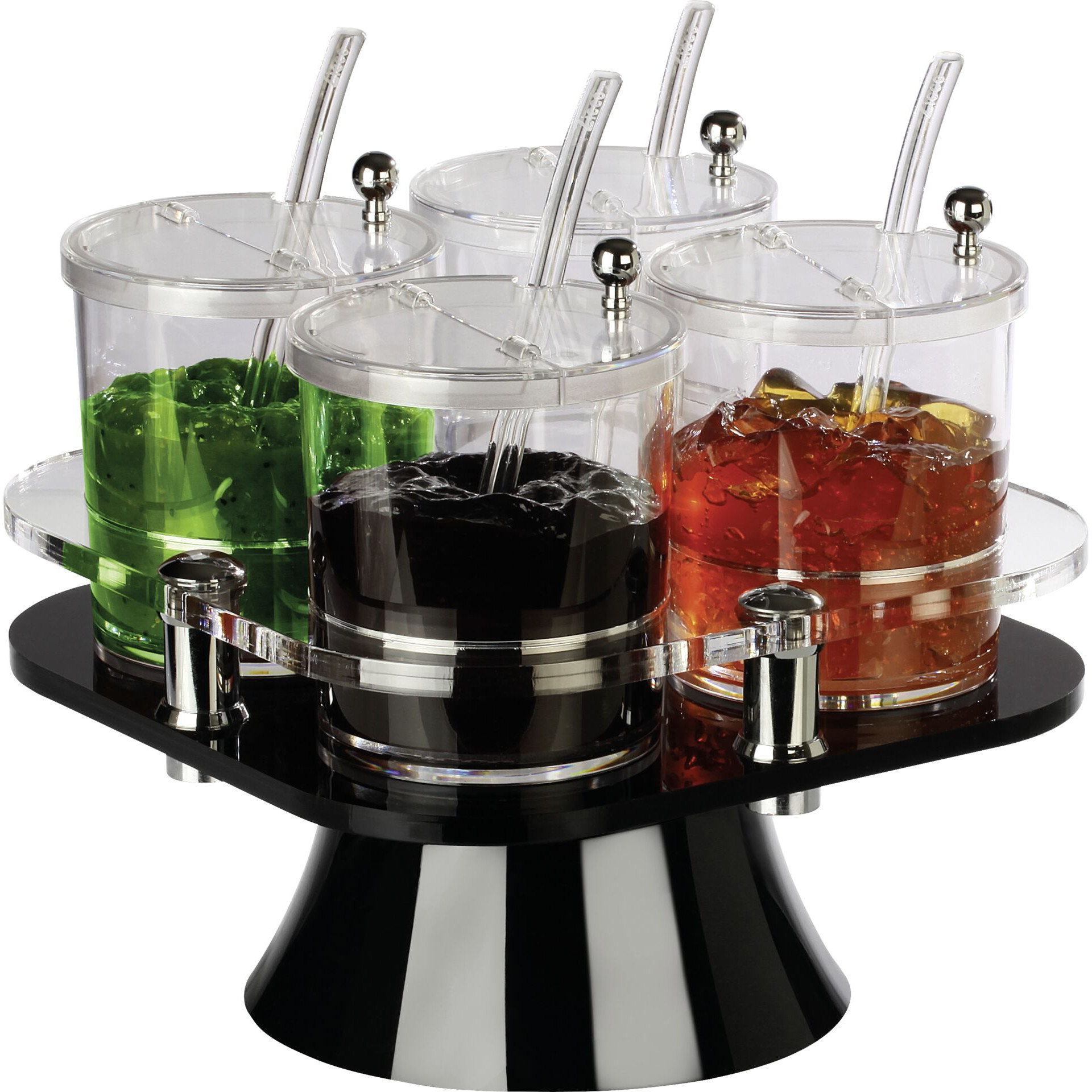 Buffetbar drehbar mit 4 Behältern